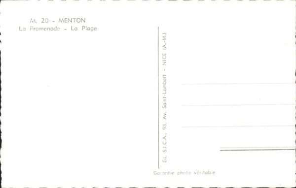 Menton Alpes Maritimes Promenade Plage – Bild 2