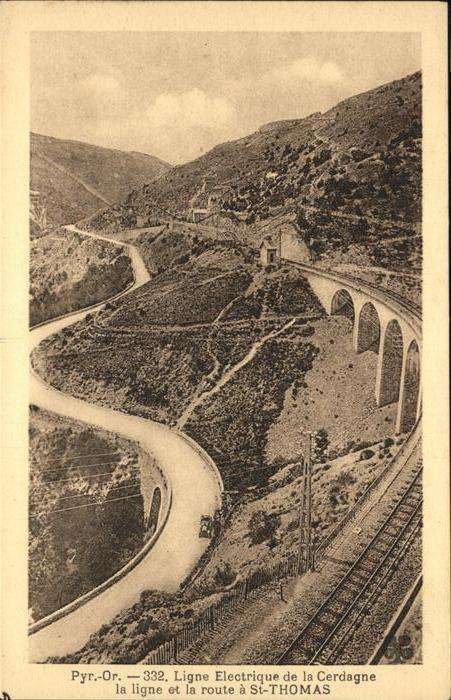 Saint-Thomas Pyrenees-Orientales Ligne electrique de la Cerdagne
