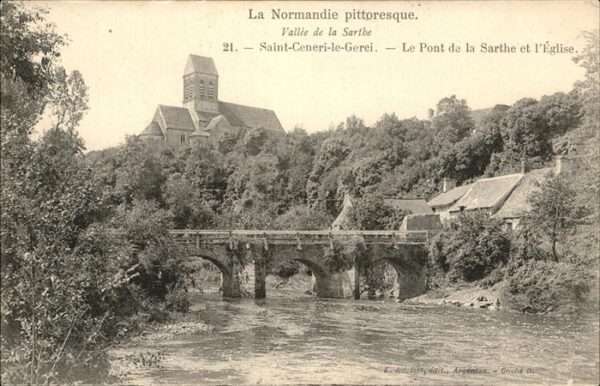 Saint-Ceneri-le-Gerei Pont Sarthe Eglise