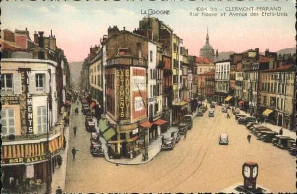 Clermont-Ferrand Rue Neuve Avenue Etats-Unis