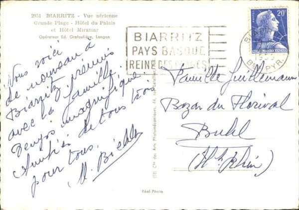 Biarritz Pyrenees Atlantiques Grande Plage Hotel du Palais HOtel Mira – Bild 2