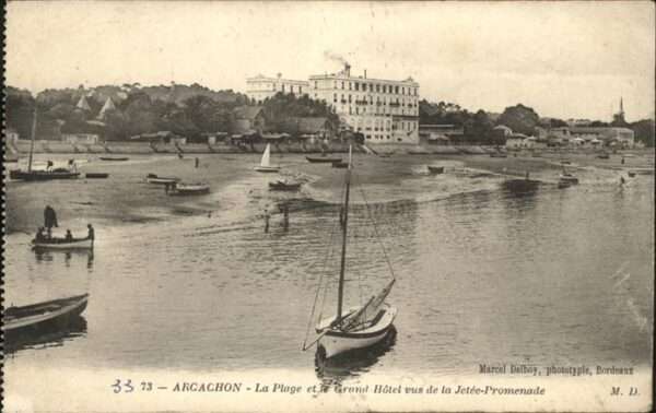 Arcachon 33 Plage Grand Hotel Lettee Promenade Schi