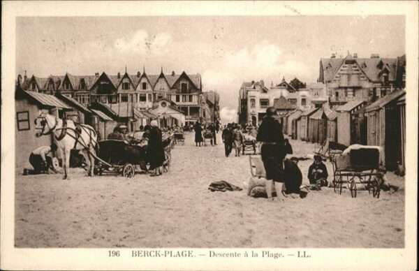 Berck-Plage Descente a la Plage Pferd