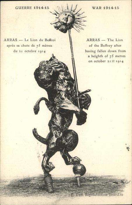 Arras Pas-de-Calais Lion du Beffroi