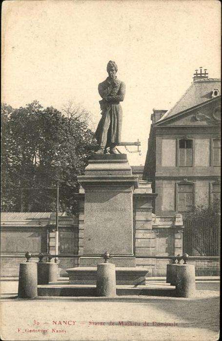 Nancy Lothringen Statue Mathieu