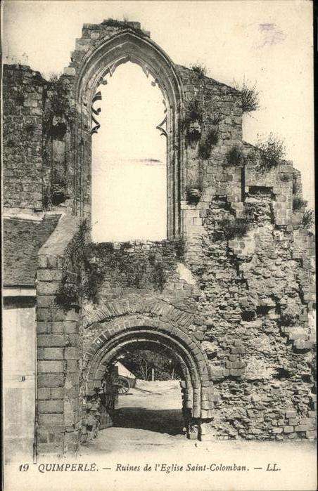 Quimperle Ruines Eglise Saint Colomban