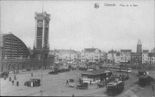 Ostende Oostende Place Gare Straßenbahn