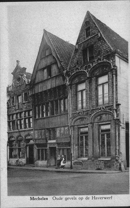 Mechelen Malines Oude gevels Haverwerf