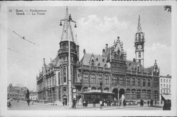 Gent Gand Flandre Postkantoor