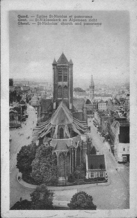 Gand Belgien St. Niklaaskerk Algmeen zicht