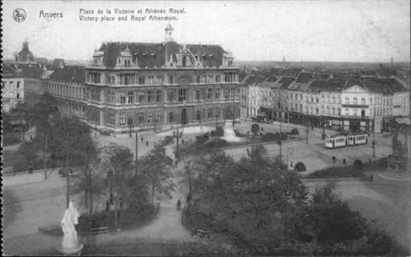 Anvers Antwerpen Place Victoire Athenee Royal Straßenbah