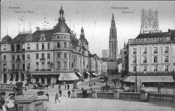 Anvers Antwerpen Canal Sucre Straßenbahn