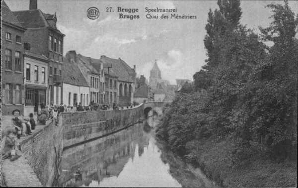 Bruges BRUGGE Belgie Quai des Menetriers