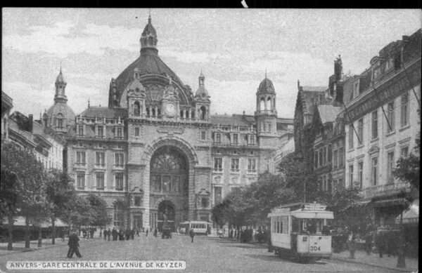 Anvers Antwerpen Gare Centrale Avenue de Keyzer STraßenb