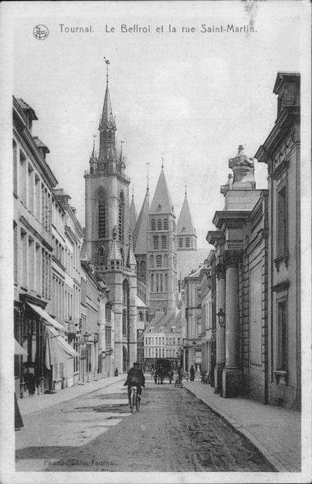 Tournal Belgien beffroi Rue St. Martin