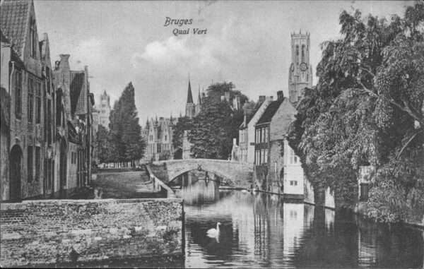 Bruges BRUGGE Belgie Quai vert