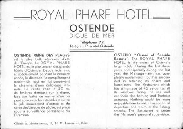 Ostende Oostende Royal Phare Hotel Digue – Bild 2