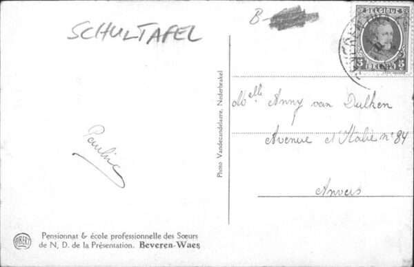 Beveren-Waes Pensionnat Schultafel – Bild 2