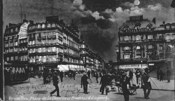 Bruxelles Bruessel Place Bourse Boulevard Anspach