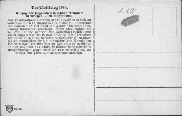 Bruxelles Bruessel Einzug deutscher Truppen – Bild 2