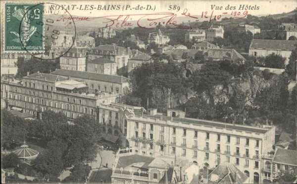 Royat Puy de Dome Vue des Hotels