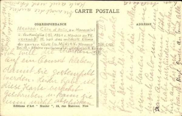Menton Alpes Maritimes Vue generale – Bild 2