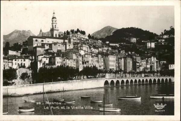 Menton Alpes Maritimes Port Vieille Ville
