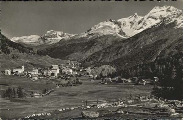Saas-Fee Weissengrat Mattwaldhorn Fletschhorn La