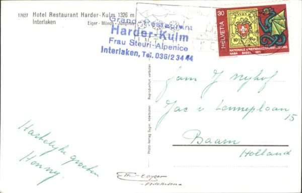 Interlaken BE Hotel Restaurant Harder Kulm – Bild 2