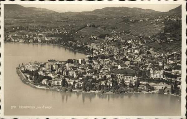 Montreux VD Fliegeraufnahme