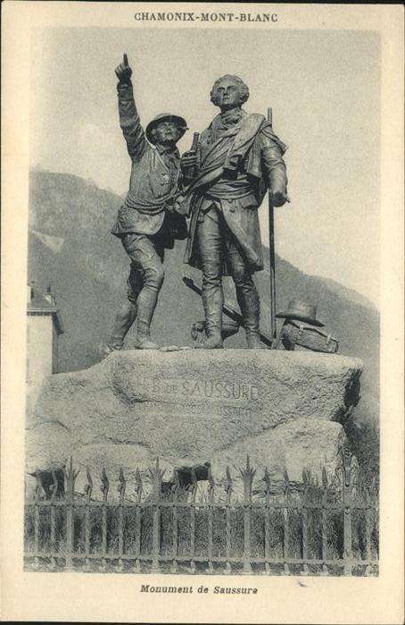 Chamonix Monument de Saussure