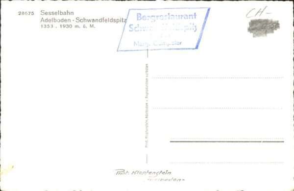 Adelboden Schwandfeldspitz Sesselbahn – Bild 2