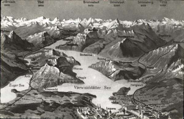 Vierwaldstaettersee Fliegeraufnahme