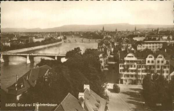 Basel BS Drei Rheinbrücken
