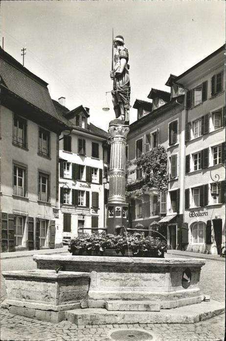 Biel Bienne place Bourg BrunnenMolkerei