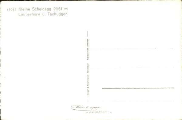 Kleine Scheidegg Interlaken Lauberhorn Tschuggen – Bild 2