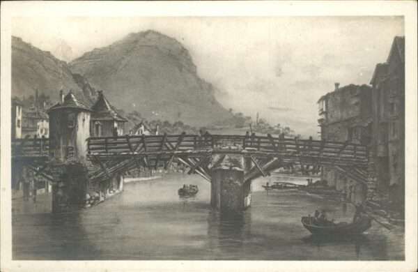 Grenoble Brücke Boot