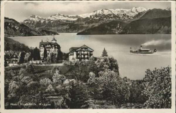 Weggis Vierwaldstaettersee Hotel Alpenblick Schiff