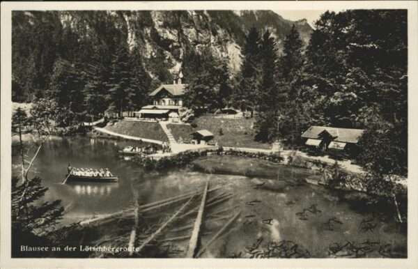 Blausee BE Lötschbergroute Boot