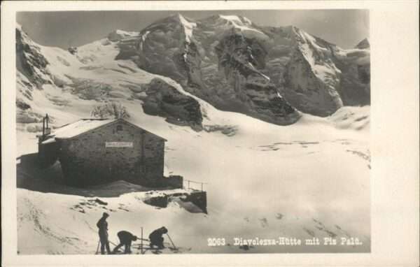 Diavolezza Hütte Ski Piz Palü