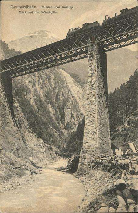 Gotthardbahn Viaduct bei Amsteg