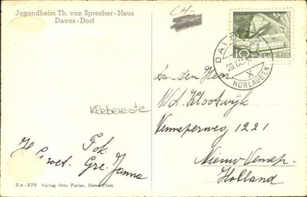Davos GR Jugendheim Th von Sprecher Haus – Bild 2