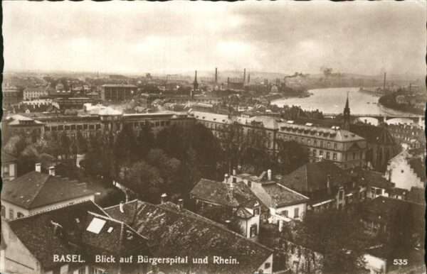 Basel BS Bürgerspital Rhein Brüche