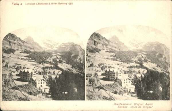 Stereoscopkarte Wegner-Alpen
