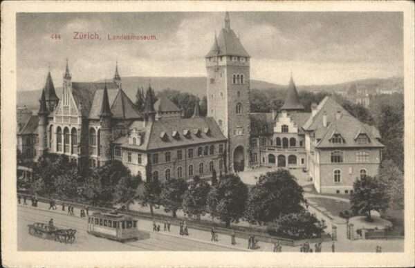 Zuerich Landesmuseum Strassenbahn Kutsche