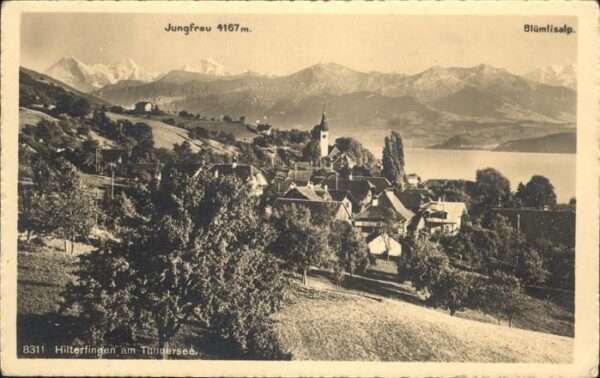Hilterfingen Thunersee Jungfrau Blümlisalp