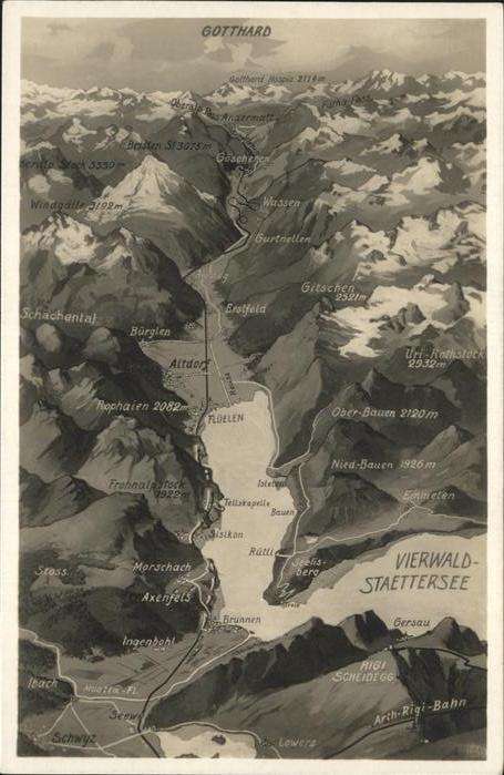 Vierwaldstaettersee Fliegeraufnahme