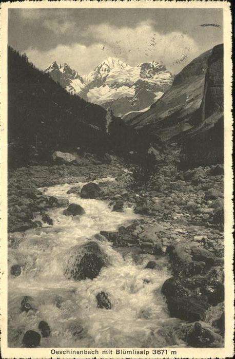 Oeschinen Bach Blümlisalp