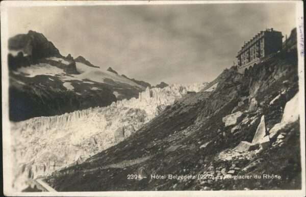 Rhonegletscher Glacier du Rhone Hotel Belvederer