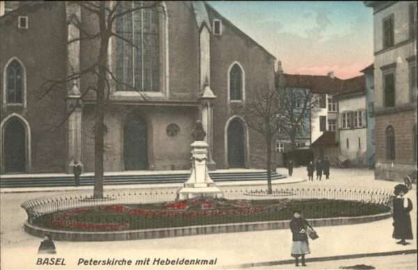 Basel BS Peters Kirche Hebel Denkmal